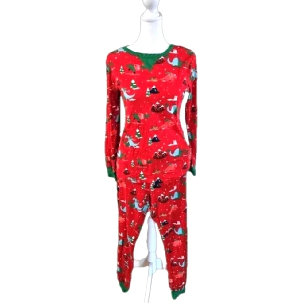 Wandershop by target unisex dinosaur christmas pajama holiday cotton 2-piece set